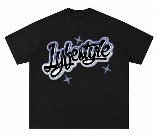 Black & Grey Spray Paint Lyfestyle Tee