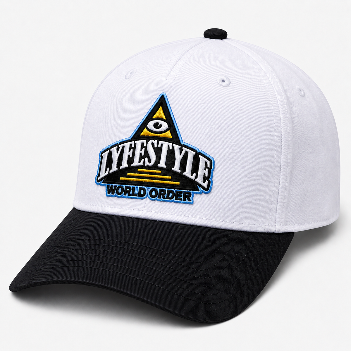 Lyfestyle World Order Snapback Hat (White)