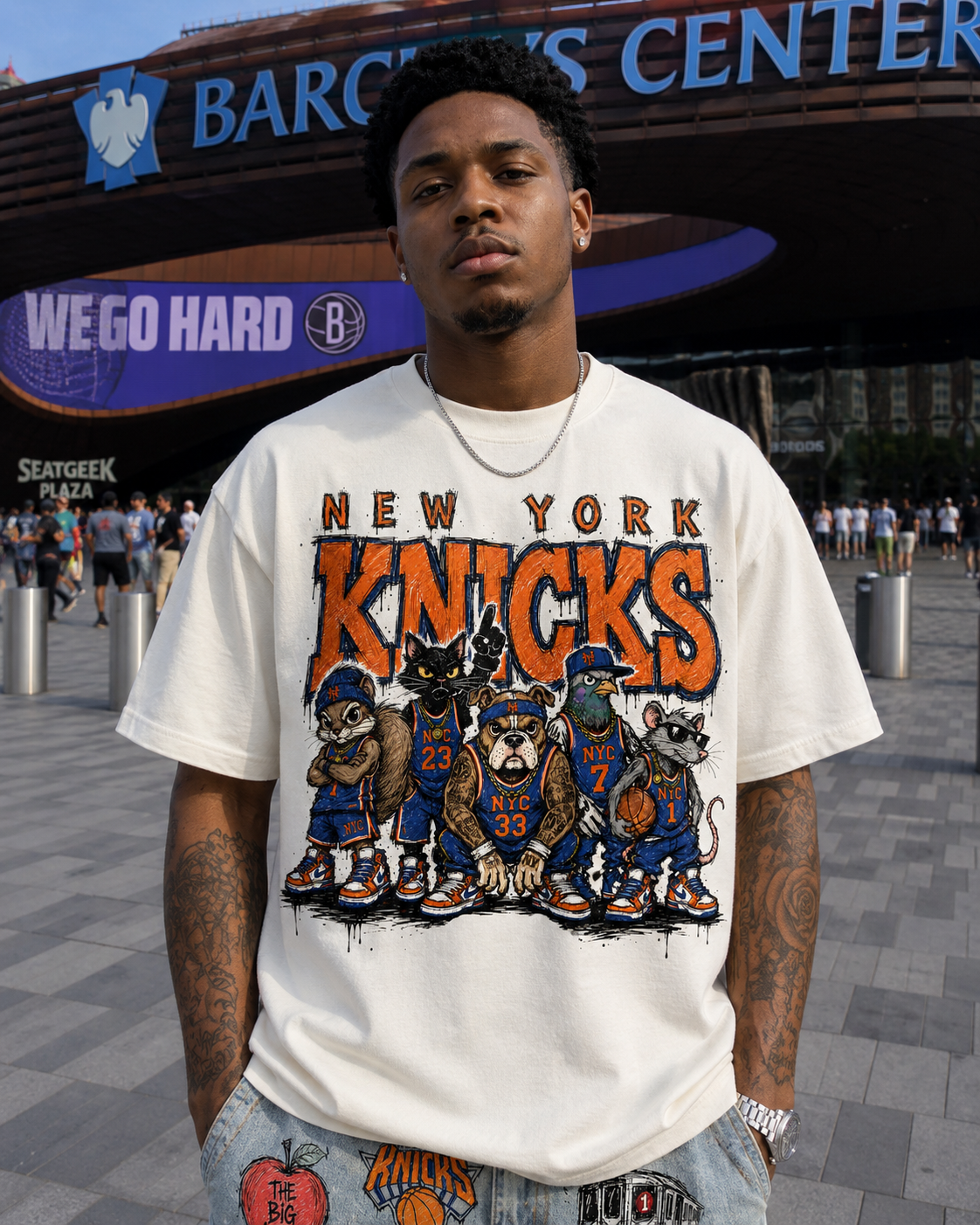 "Concrete Jungle" Knicks Tee