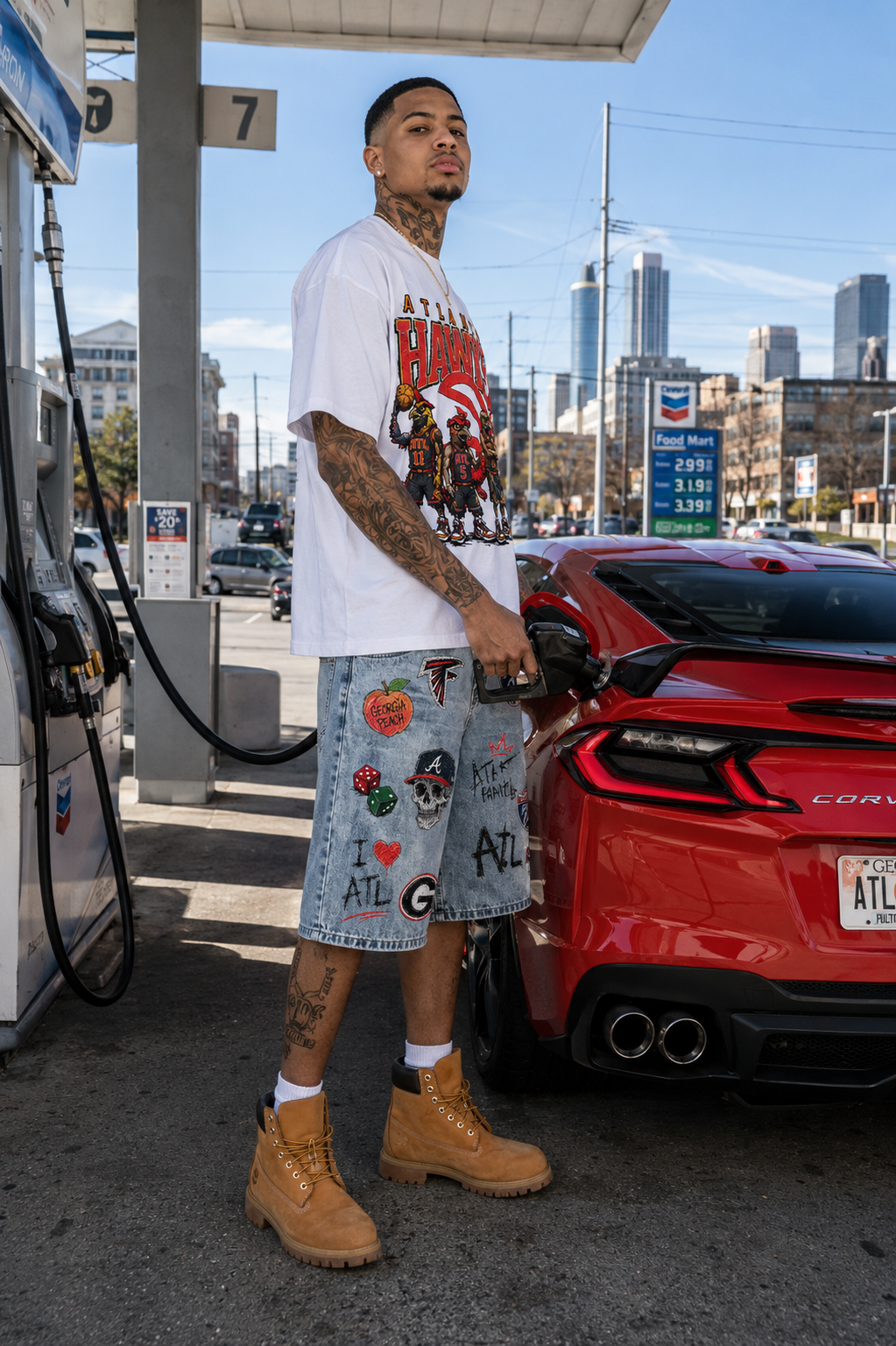 "SoATL" Denim Shorts