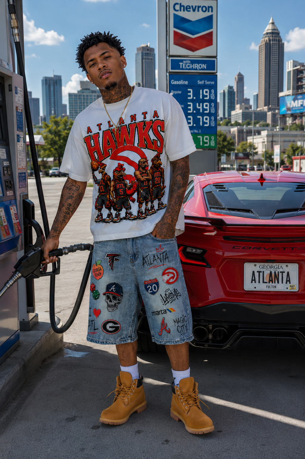 "SoATL" Denim Shorts