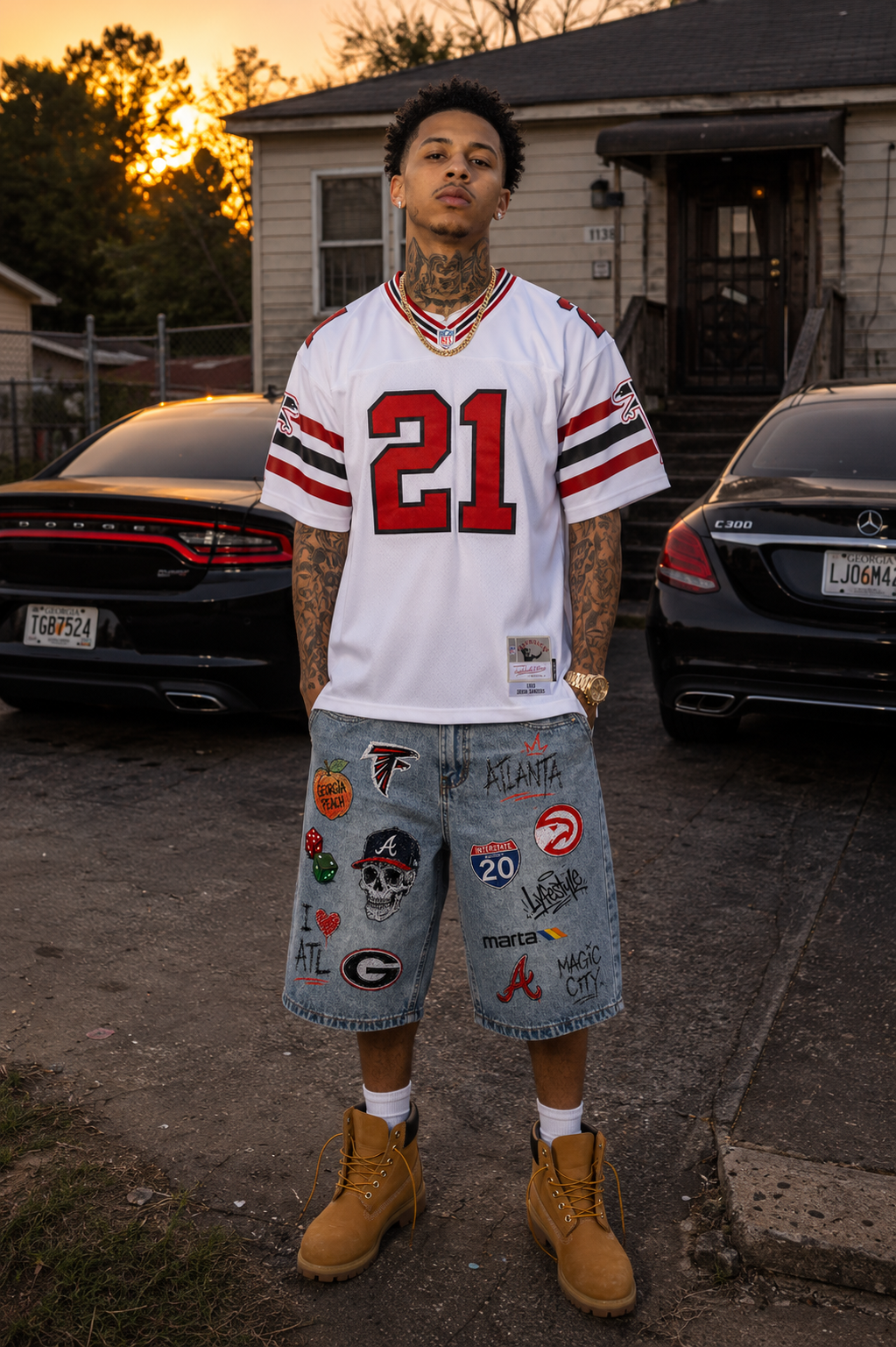 "SoATL" Denim Shorts