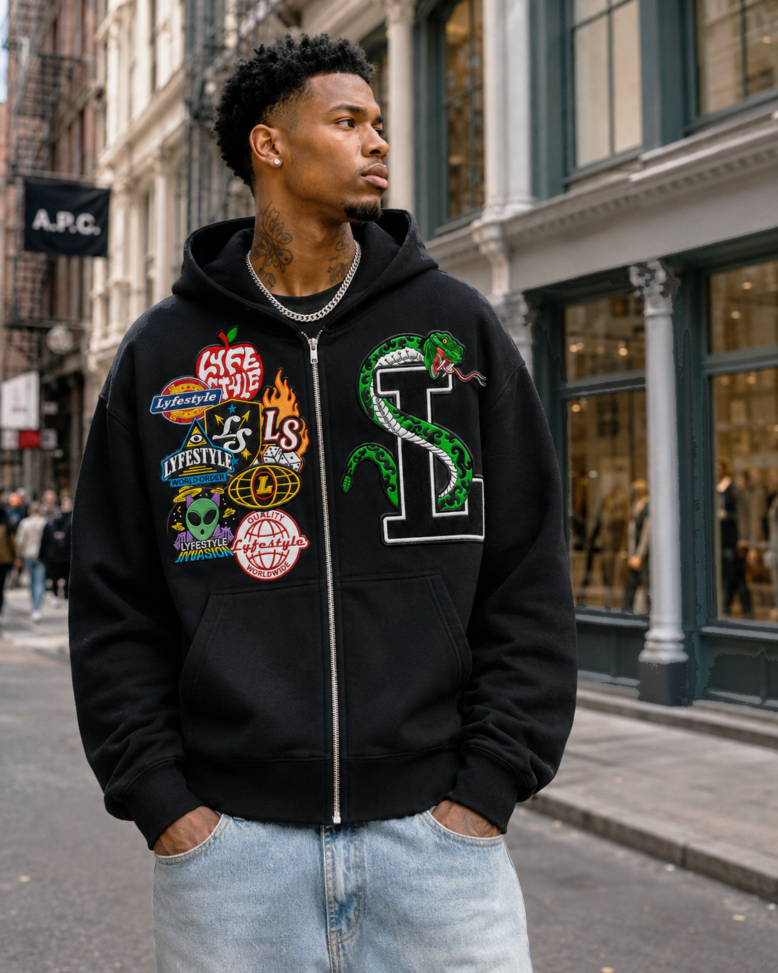 Black "La Serpiente" Hoodie (Pre-Order)