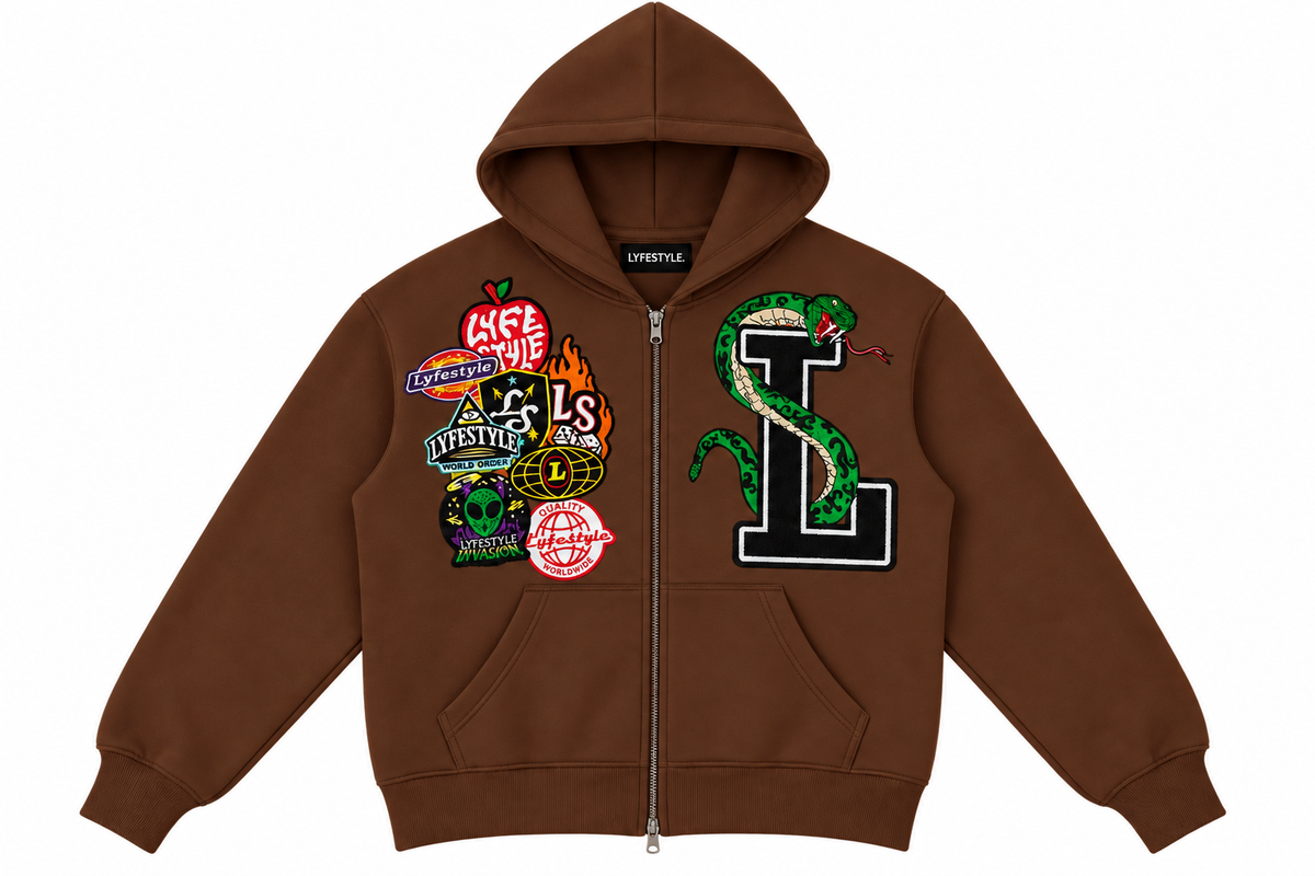 Brown "La Serpiente" Hoodie (Pre-Order)