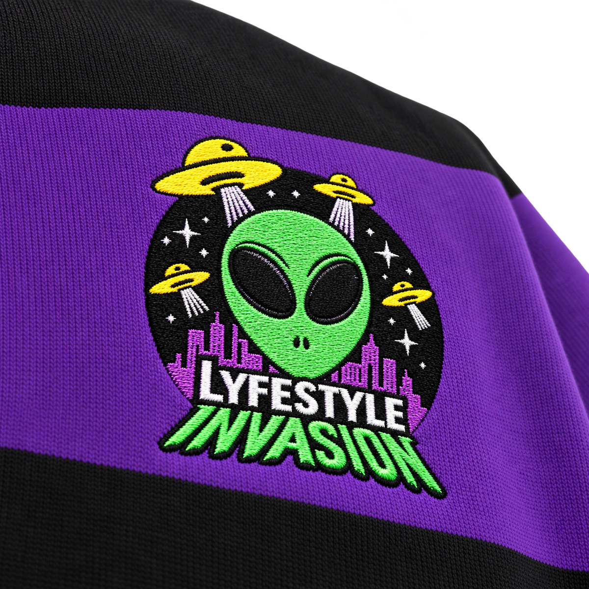 Purple & Black Rugby Shirt