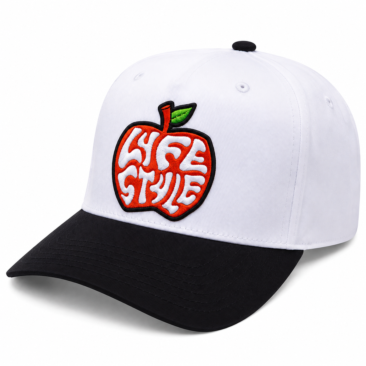 Lyfestyle Big Apple Snapback Hat (White)