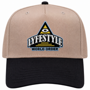 Lyfestyle World Order Snapback Hat (Tan)