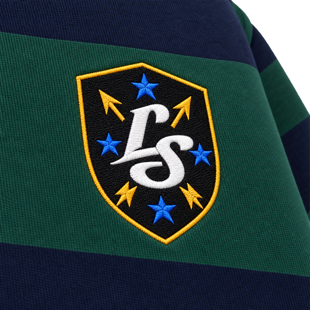 Navy Blue & Green Rugby Shirts