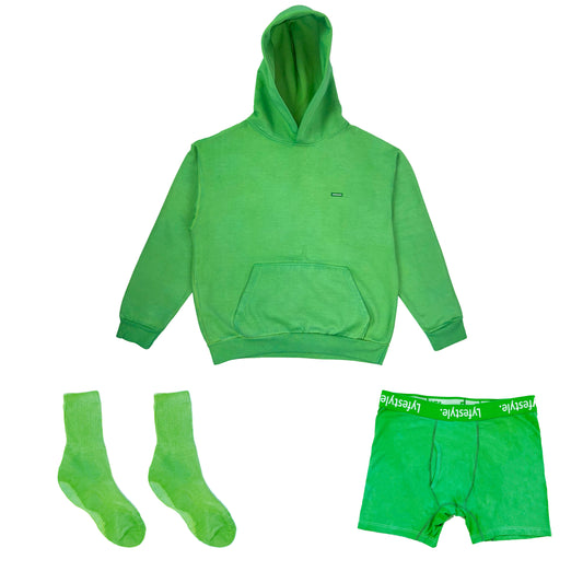 Slat Green Hand Dyed Set