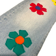 Multicolor Floral Lyfestyle Denim Jeans