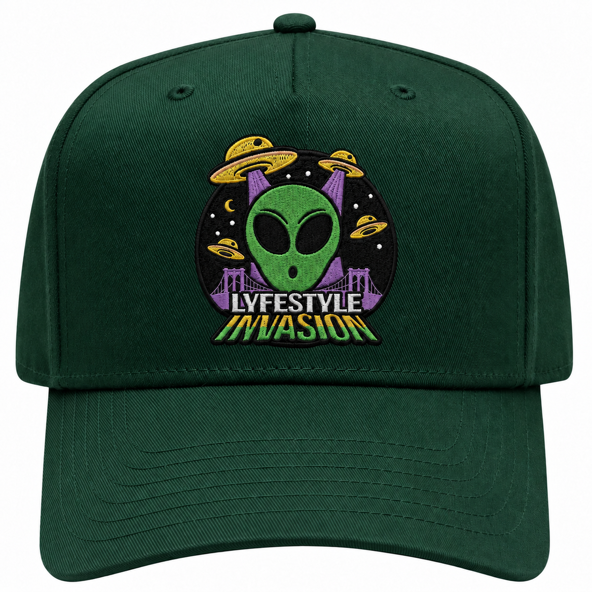 Lyfestyle Invasion Snapback Hat (Green)