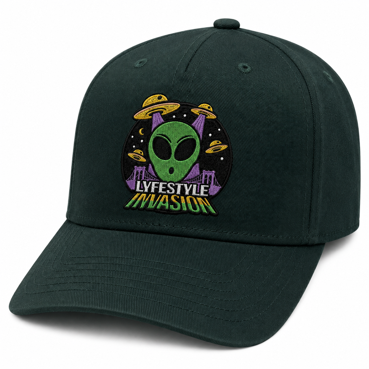 Lyfestyle Invasion Snapback Hat (Green)