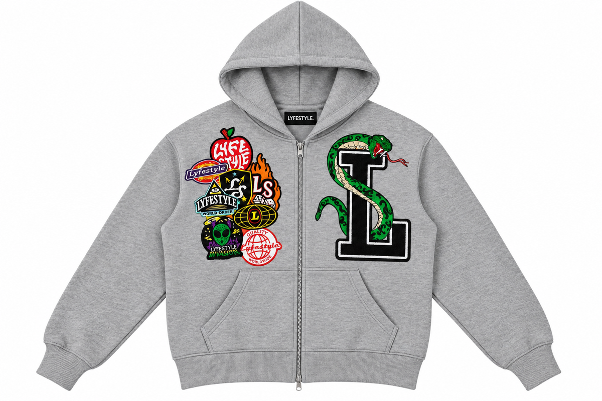 Grey "La Serpiente" Hoodie (Pre-Order)