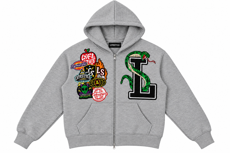 Grey "La Serpiente" Hoodie (Pre-Order)