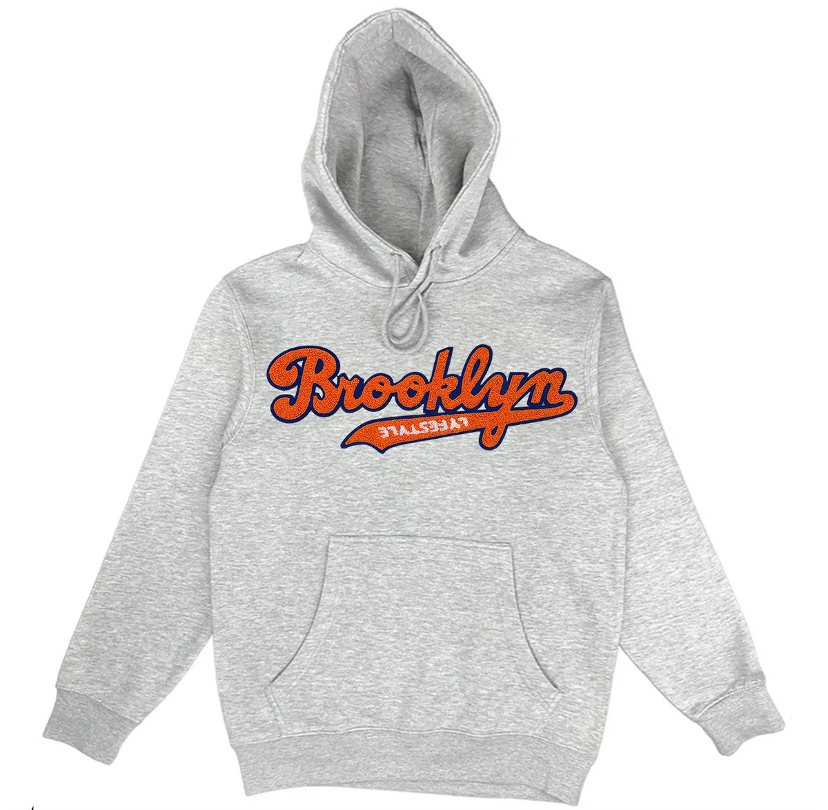 Orange w/ Royal Blue Brooklyn Lyfestyle Hoodies