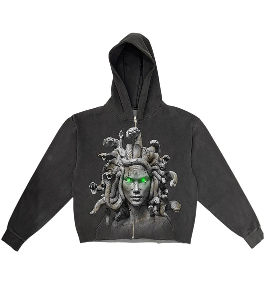 Medusa Head Zip-Up Hoodie