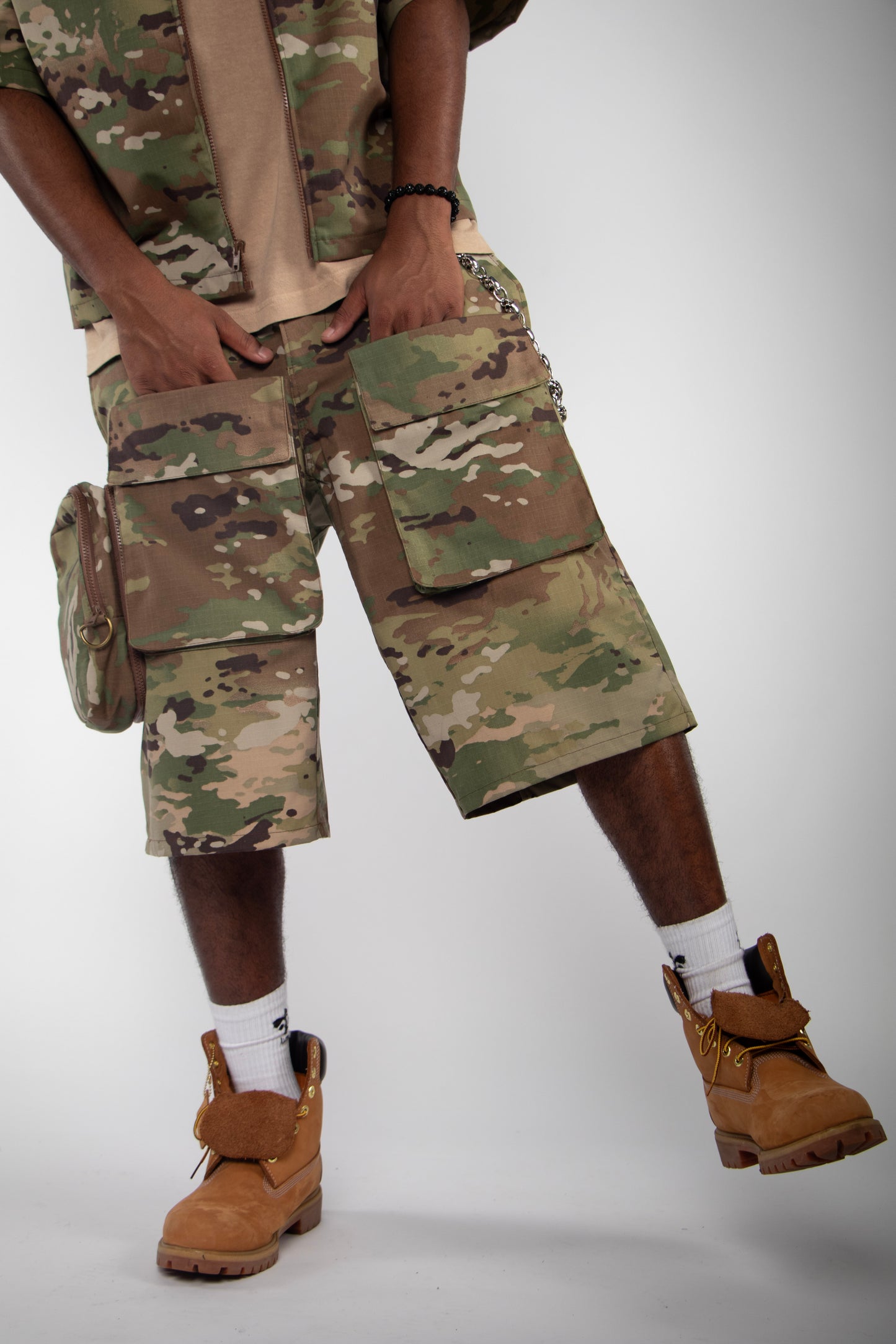 Army Camo Cargo Shorts