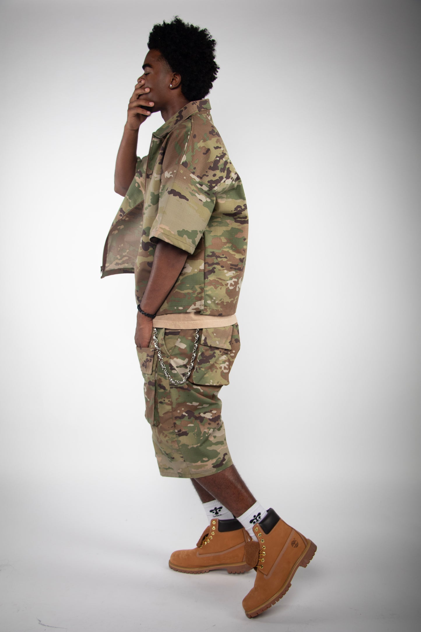 Army Camo Cargo Shorts