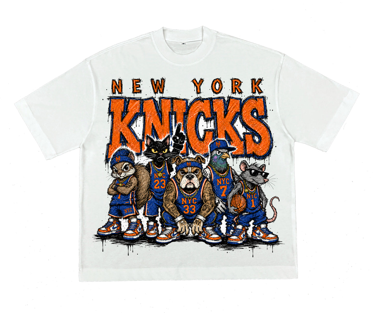 "Concrete Jungle" Knicks Tee