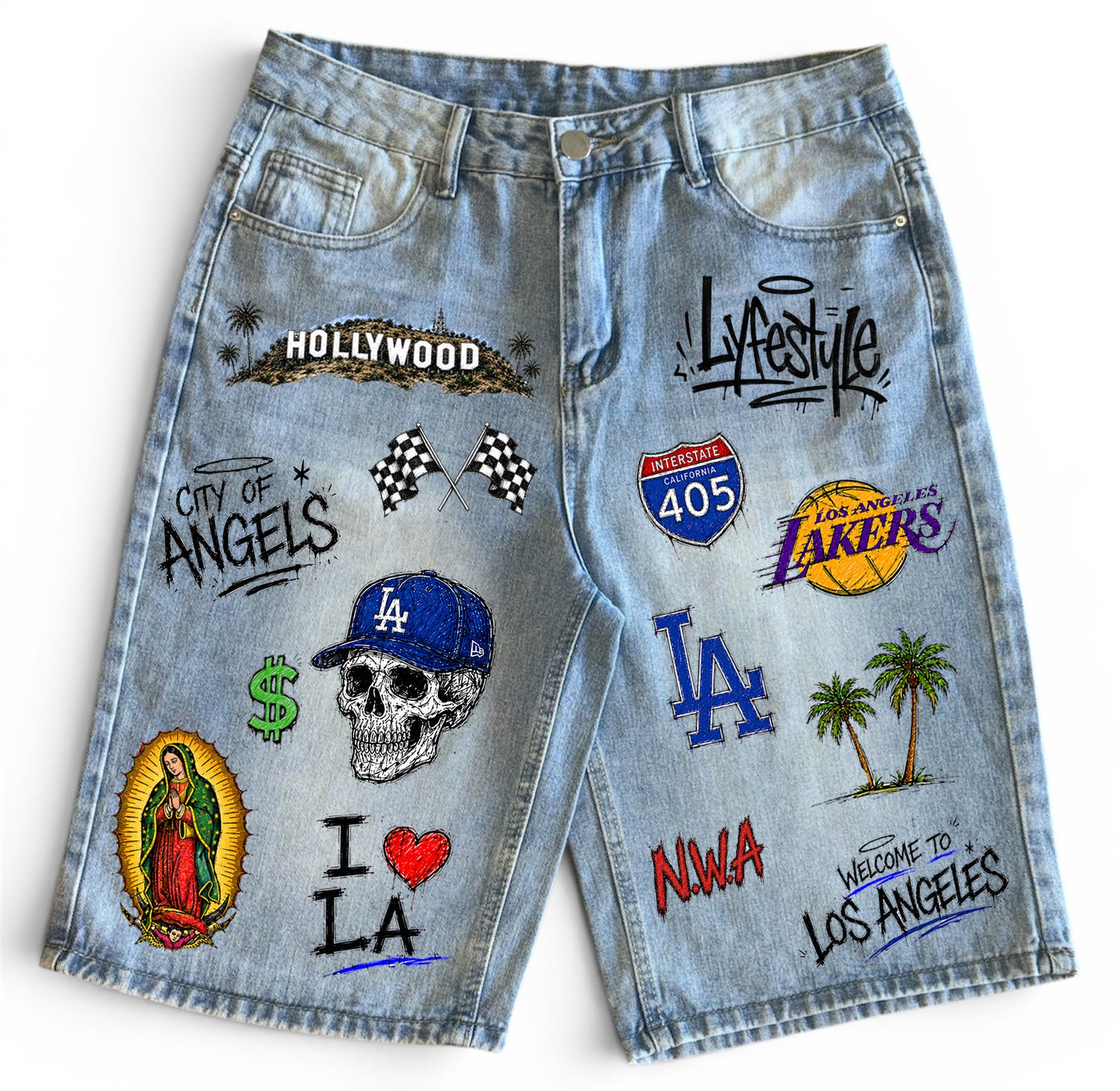 "SoLA" Denim Shorts
