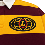 Gold & Burgundy Rugby Shirt