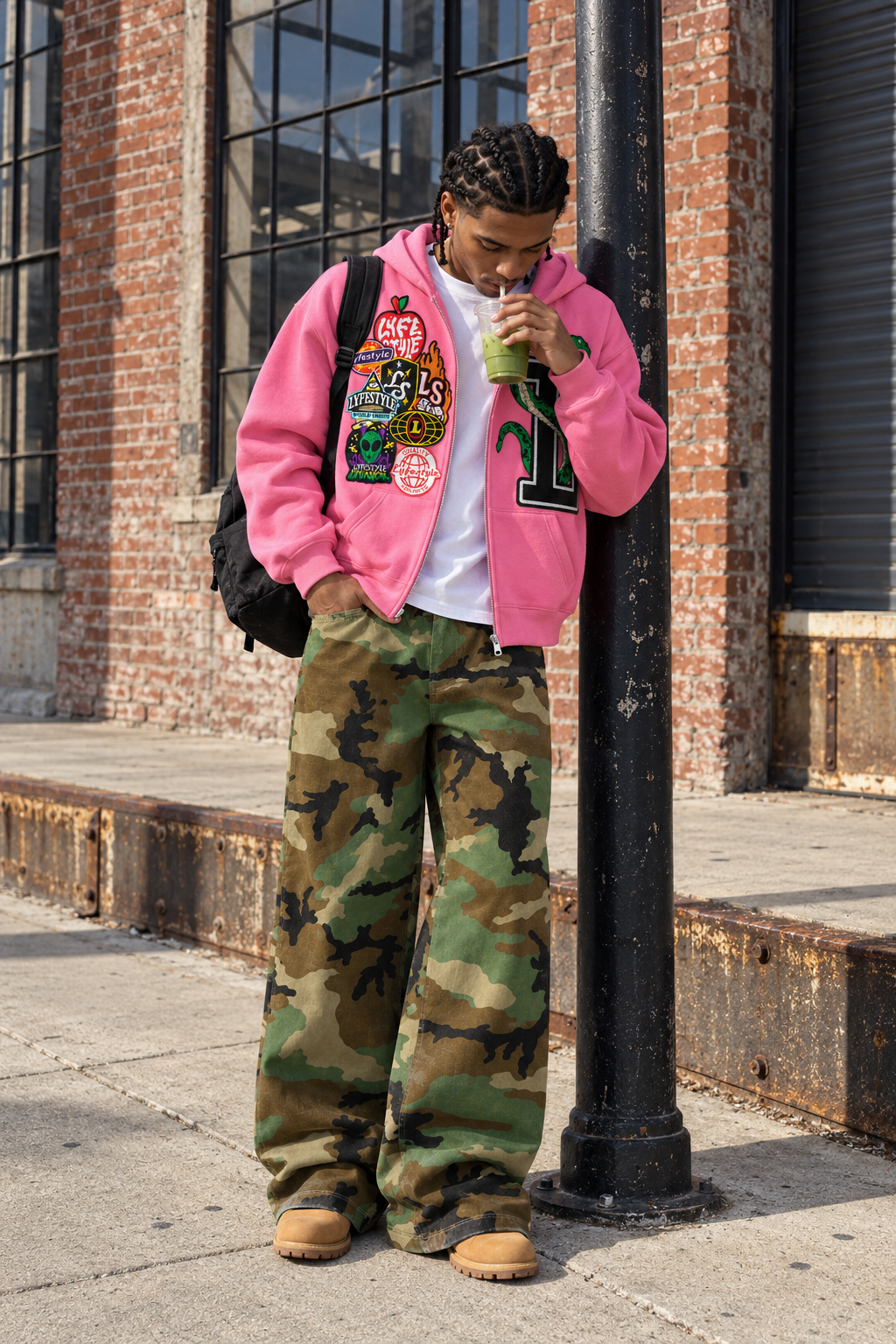Pink "La Serpiente" Hoodie