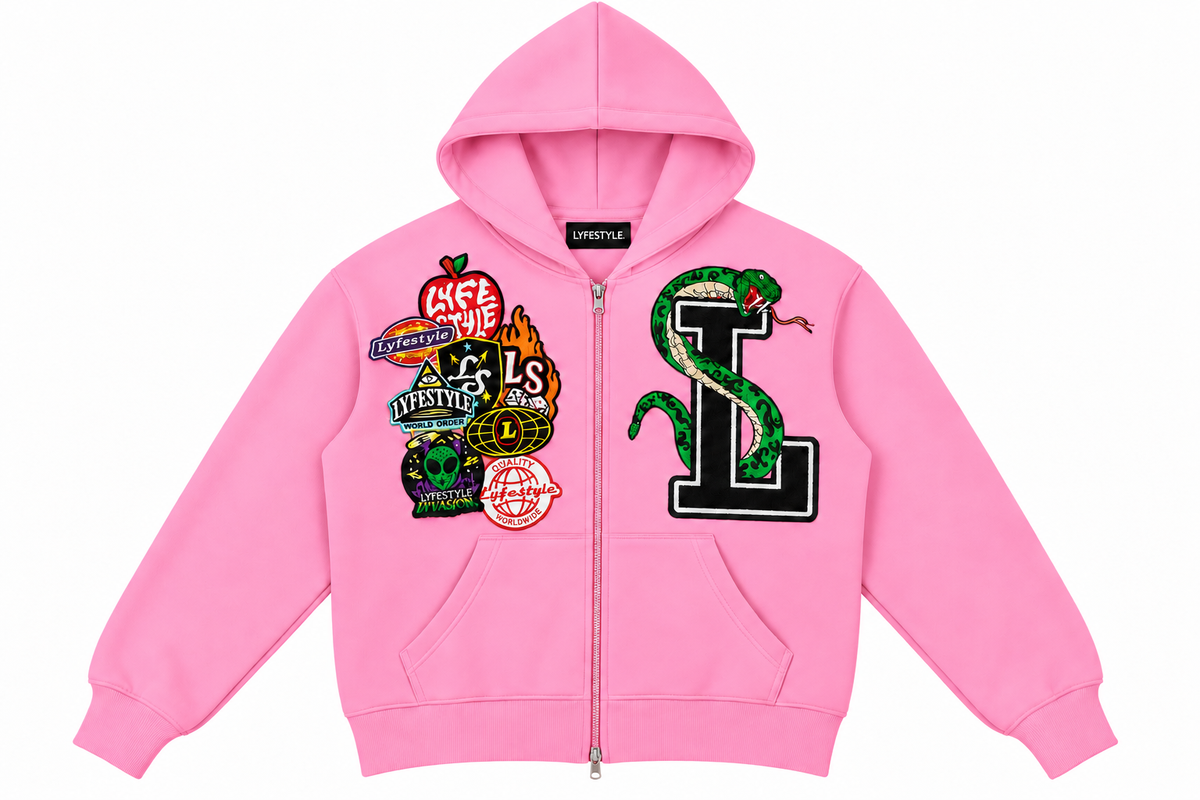 Pink "La Serpiente" Hoodie (Pre-Order)