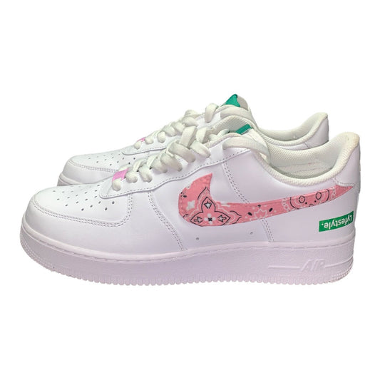 Custom Pink Paisley Lyfestyle Air Force 1s