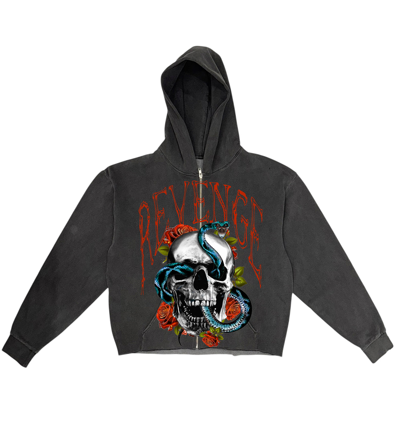 Serpent Skeleton Zip-Up Hoodies