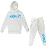 Carolina Blue w/ White Lyfestyle Sweatsuits