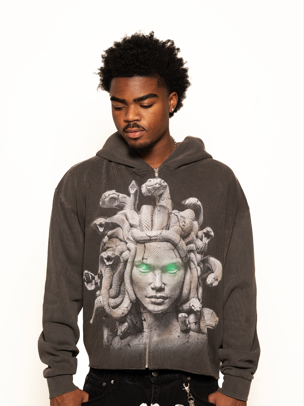 Medusa Head Zip-Up Hoodie