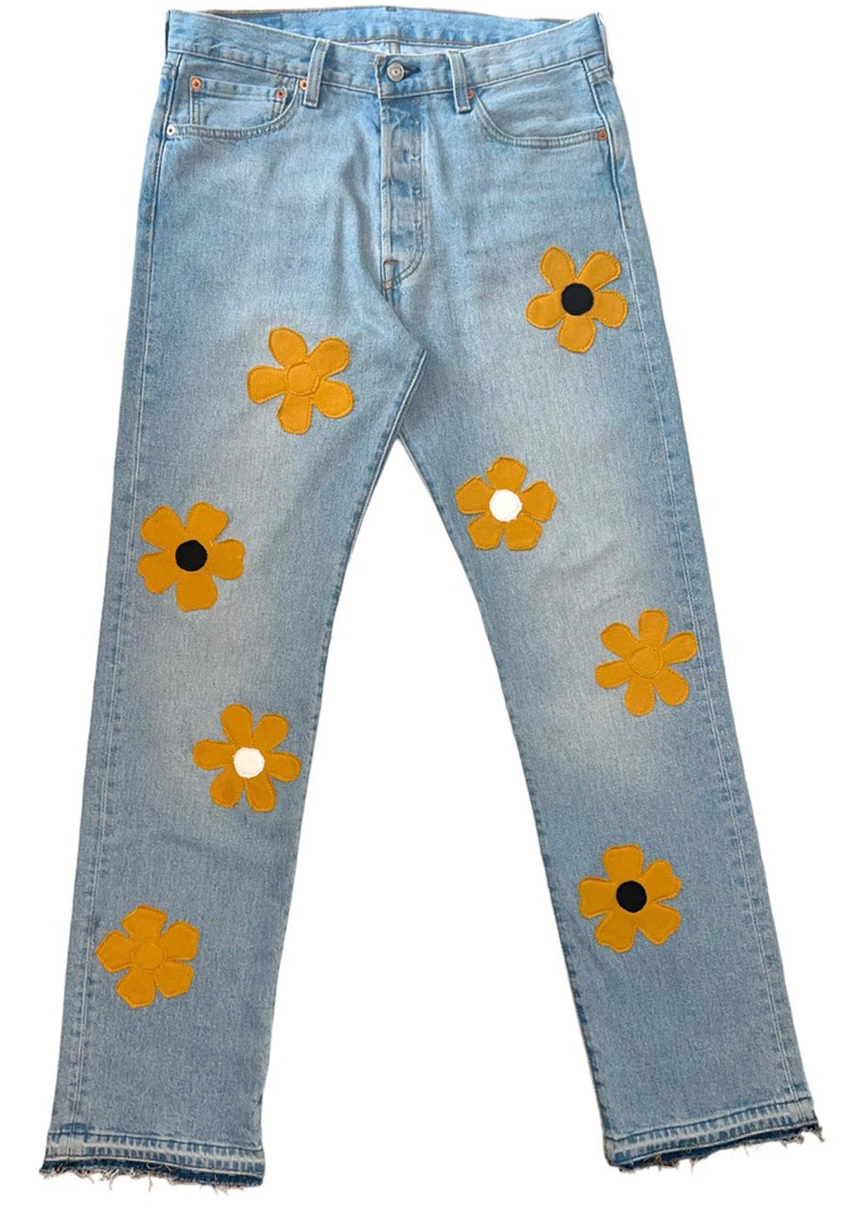 Wheat Floral Lyfestyle Jeans