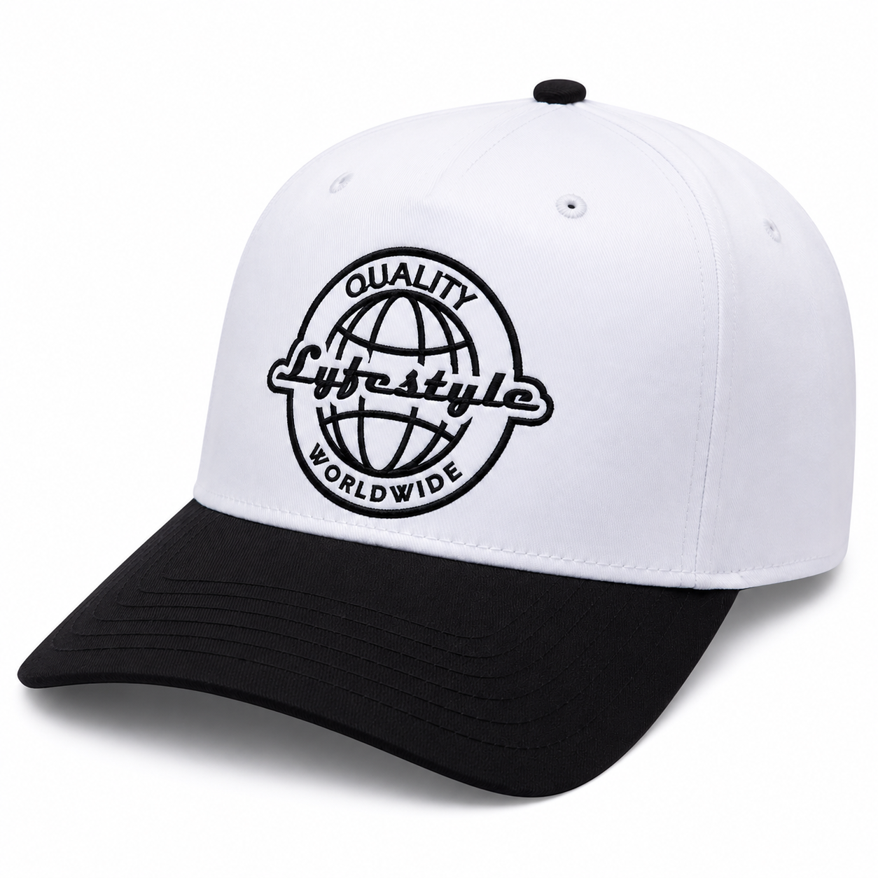 Lyfestyle Worldwide Snapback Hat (White)