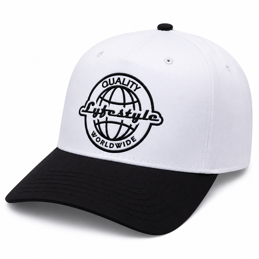 Lyfestyle Worldwide Snapback Hat (White)