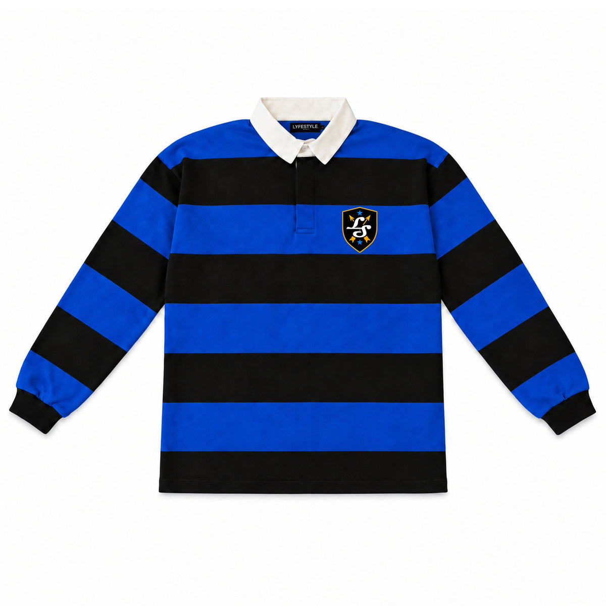 Royal Blue & Black Rugby Shirts