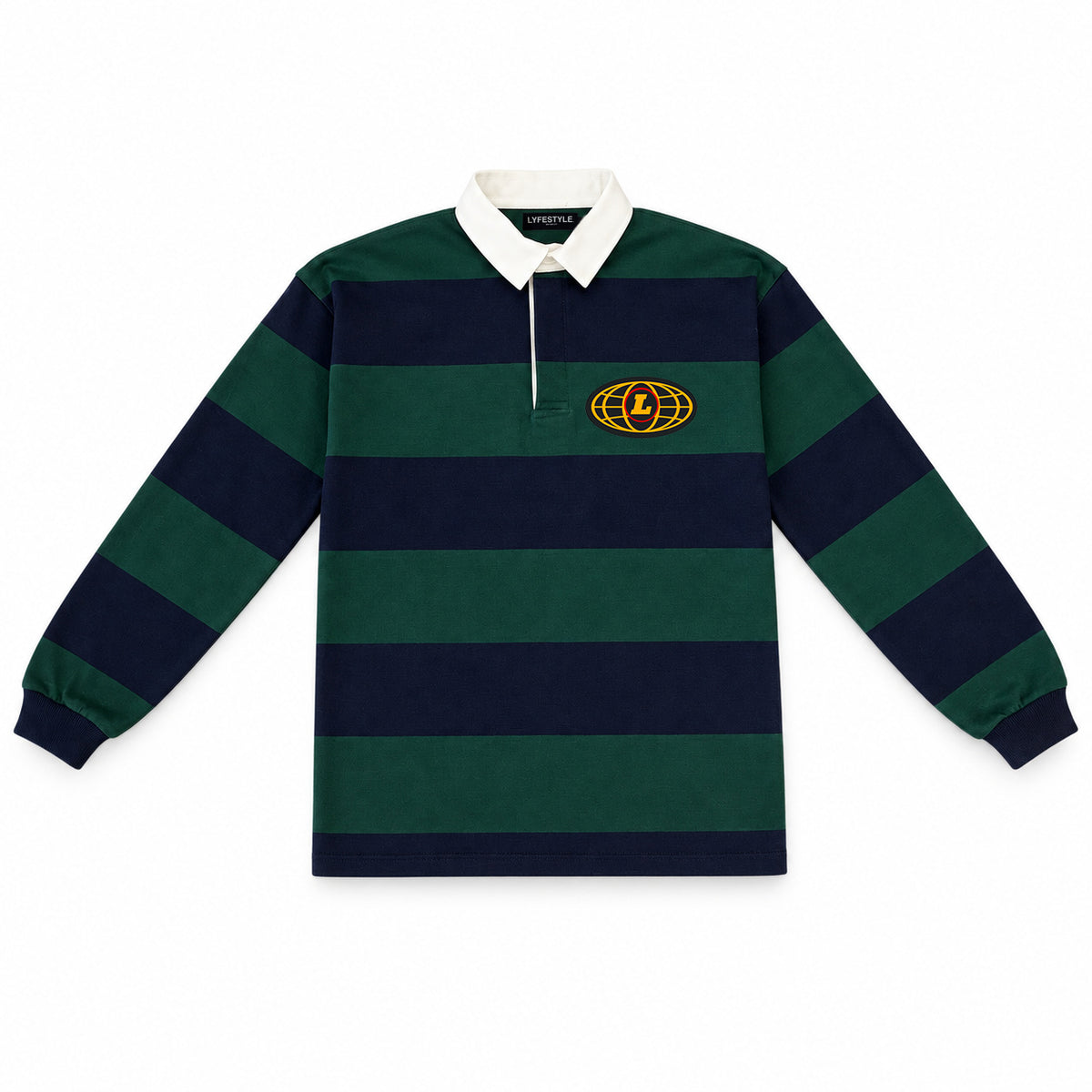 Navy Blue & Green Rugby Shirts