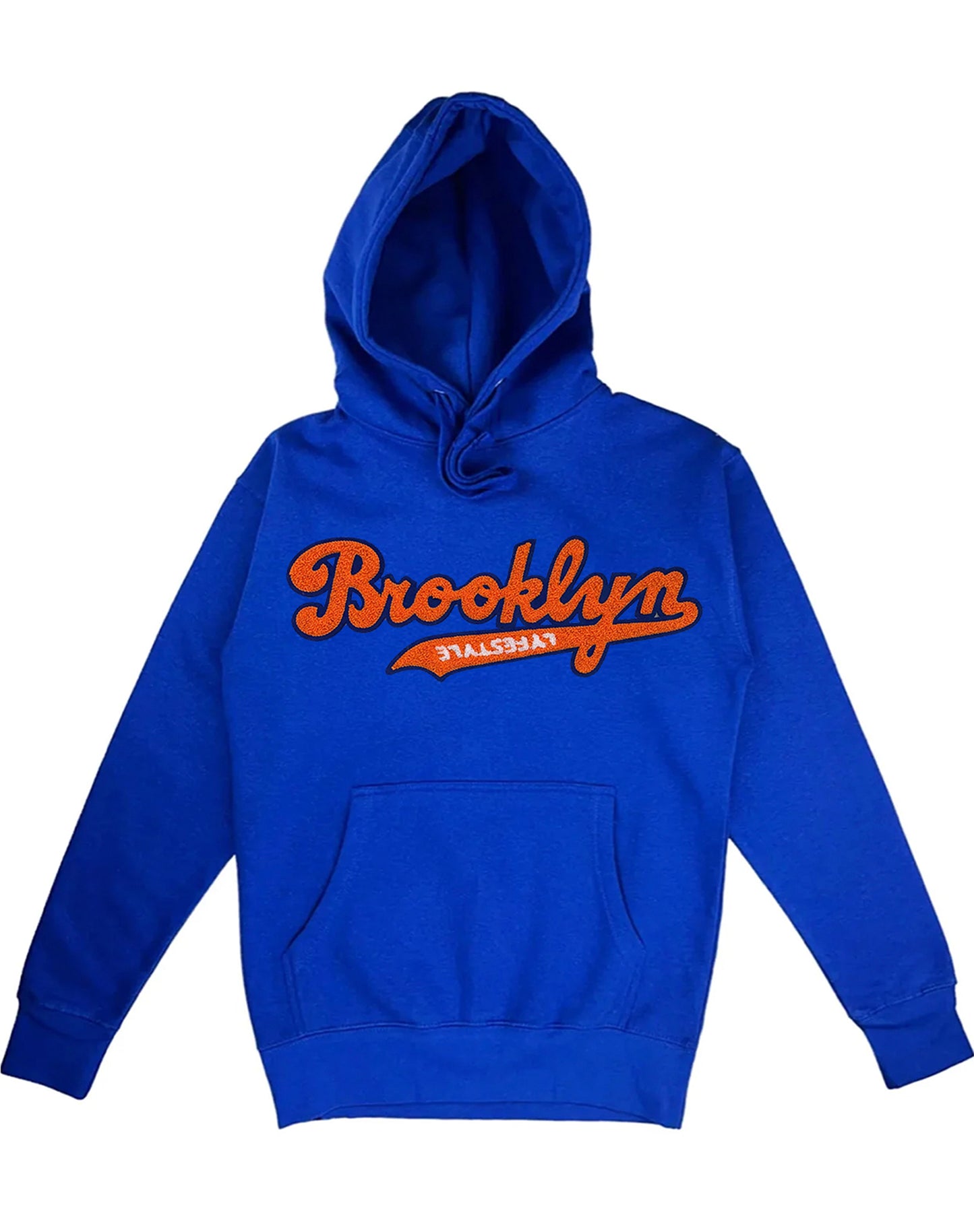 Orange w/ Royal Blue Brooklyn Lyfestyle Hoodies