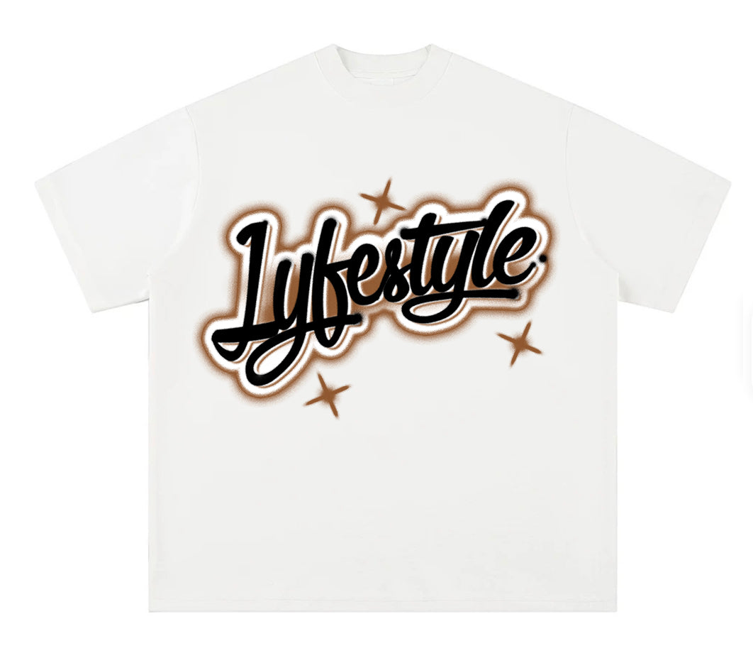 Brown Spray Paint Lyfestyle Tee