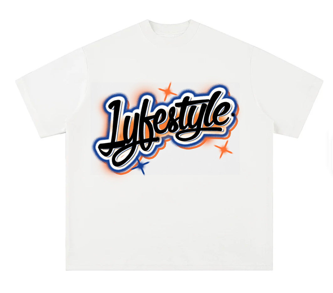 Knicks Spray Paint Lyfestyle Tee